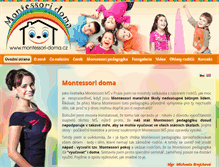 Tablet Screenshot of montessori-doma.cz